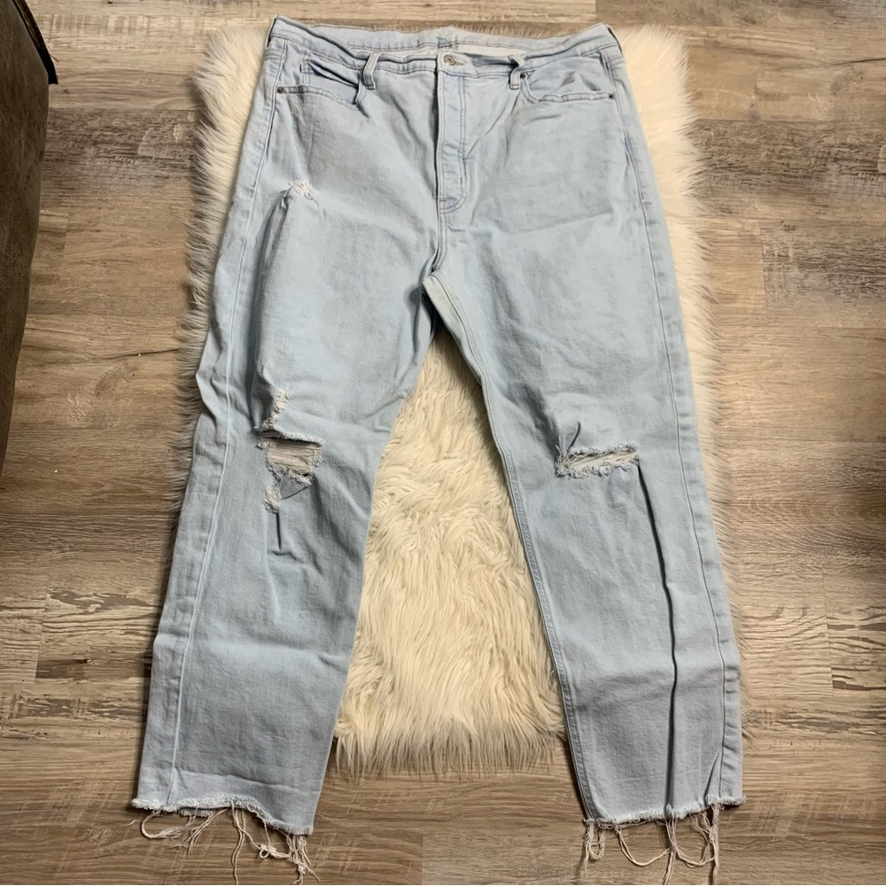Old Navy Sky-Hi High Waisted Straight Leg Jeans